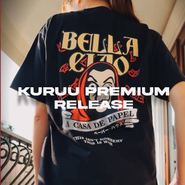 Baju keren Kuruu Money Heist tee Shopee Indonesia Baju keren Kuruu Money Heist tee Shopee Indonesia