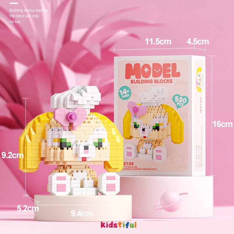 [Ready Stock] Building Blocks Diamond Rakitan Partikel Kecil Mainan Blok Bangunan Untuk Anak Perempuan