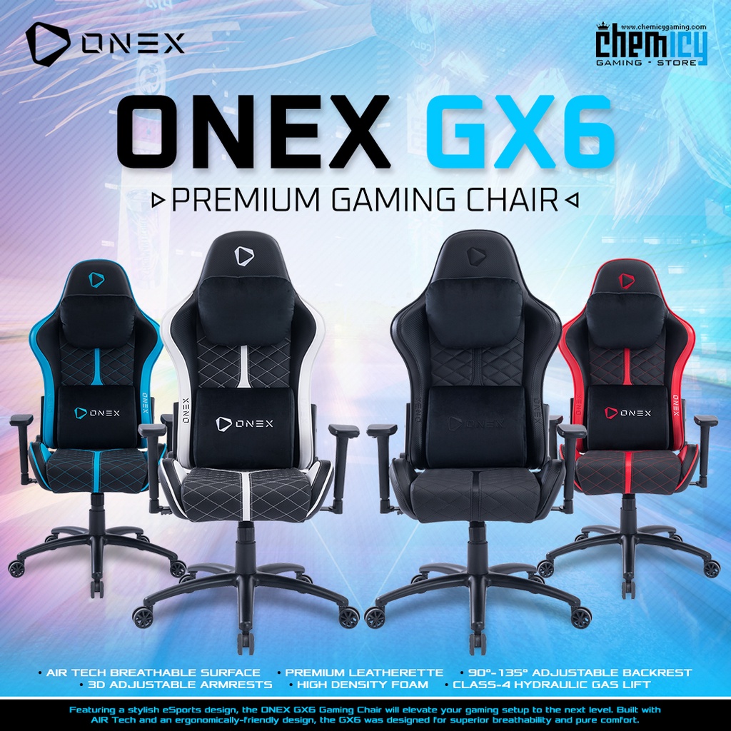 OneX GX6 / GX-6 Premium Quality Gaming Chair / Kursi Gaming