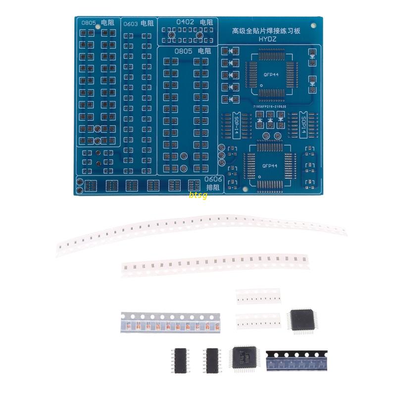 Btsg SMT Papan Pcb Komponen SMD Solder DIY Untuk Pemula