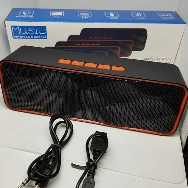 ・ 6CS Speaker Bluetooth Wirelless A2DP - S211 Stereo MEGABASS ✲