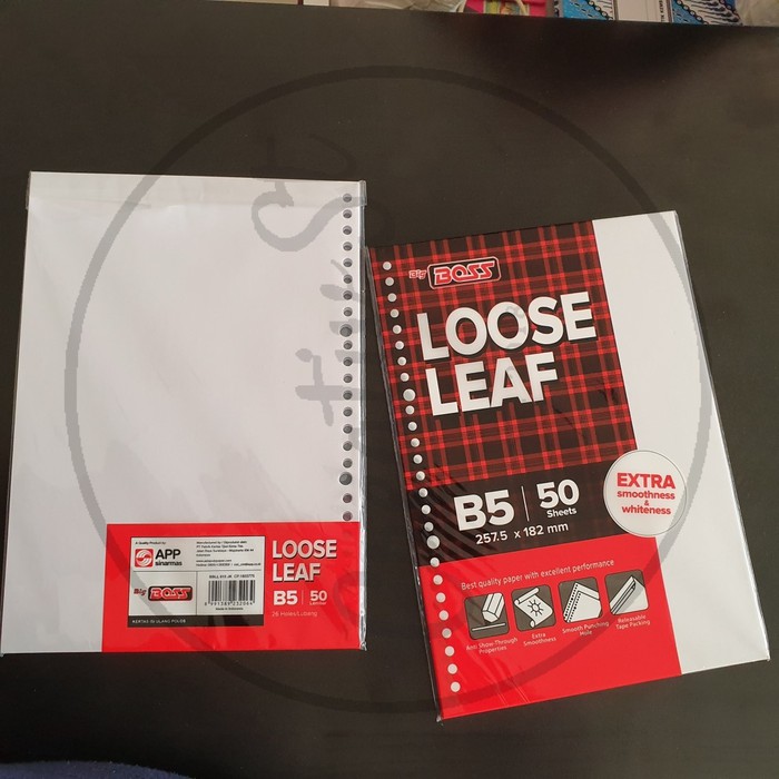 

Dijual Loose Leaf B5 50 Polos Big Boss Berkualitas