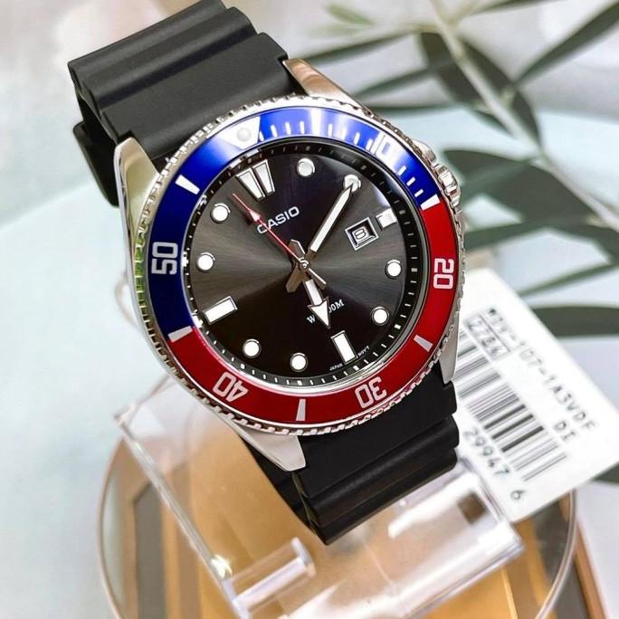 Jam Tangan Pria Casio Mdv-107-1A3 Mdv107-1A3 Marlin Duro Diver Origina Dhakiydano