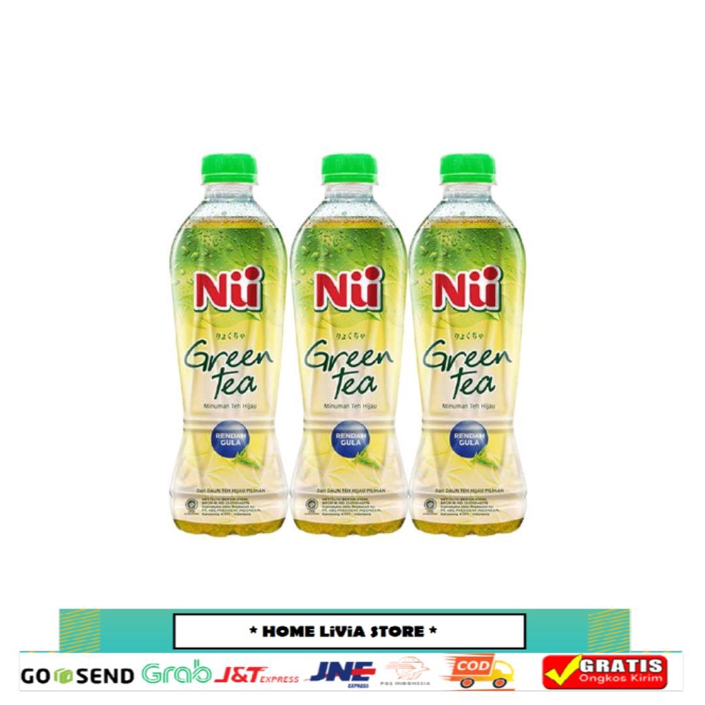 

Nu Green Tea Less Sugar 3 x 450 ml