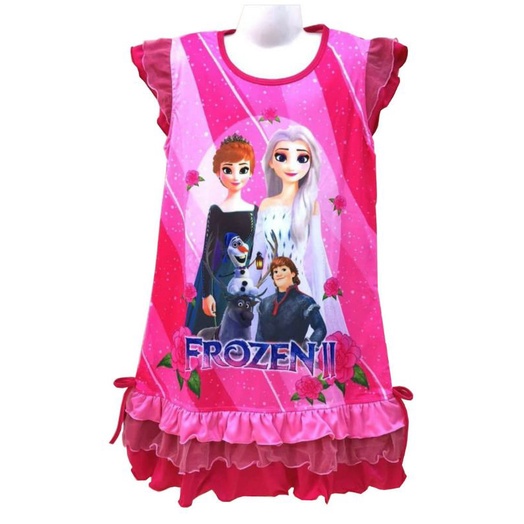 DASTER DRES ANAK PEREMPUAN BAJU CEWEK FROZEN ELSA