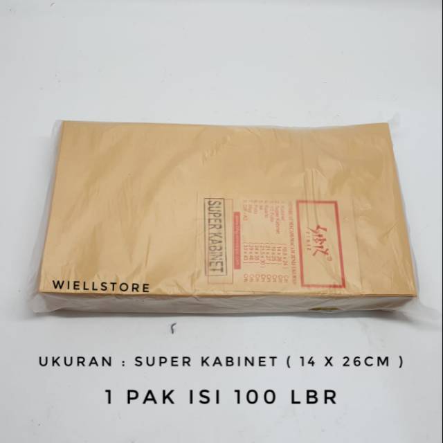 

Amplop coklat polos Super Kabinet 1C isi 4000lbr