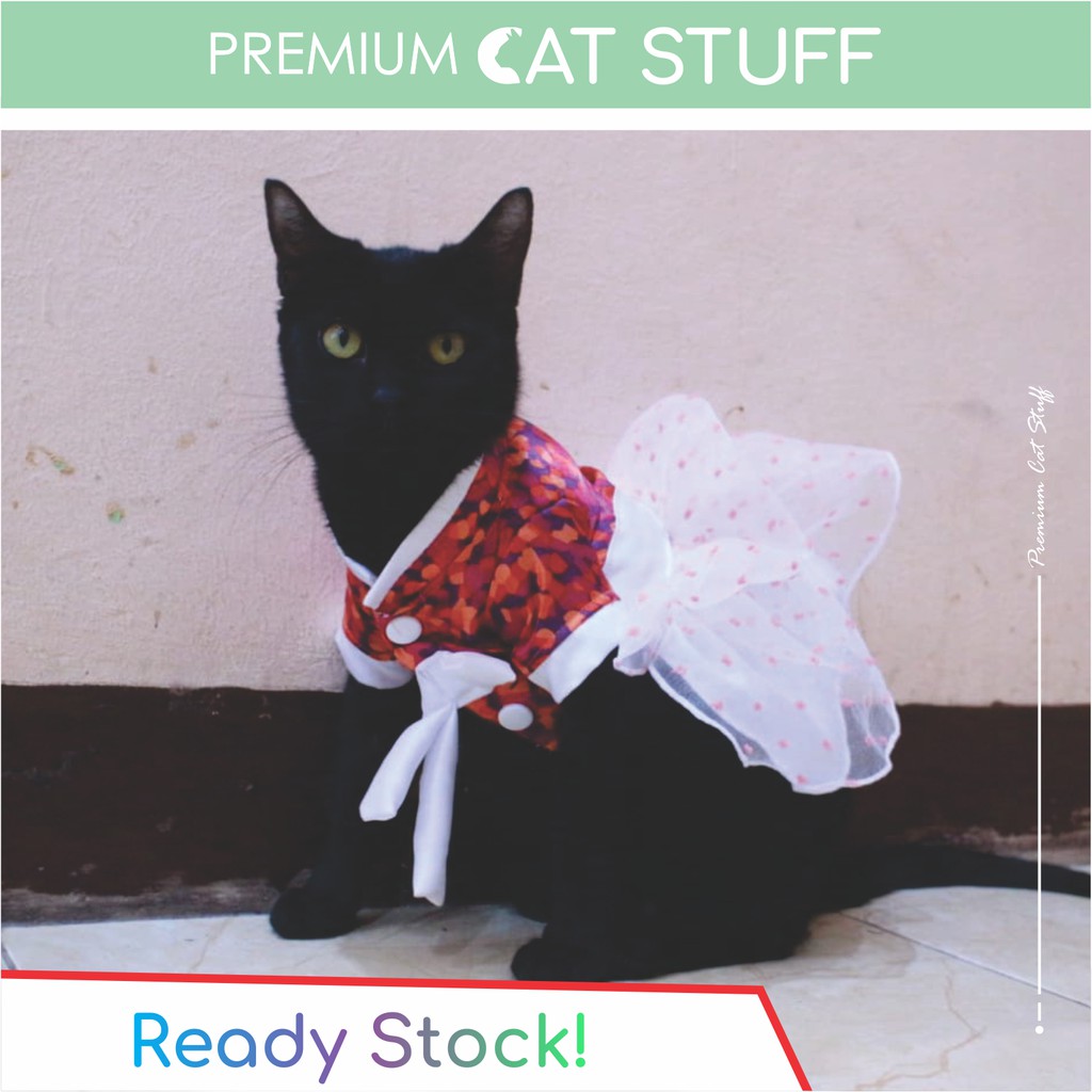 Premium Cat Stuff #09 | Dress Bunga code no. 09 / Dress kucing kualitas terbaik size S-XL