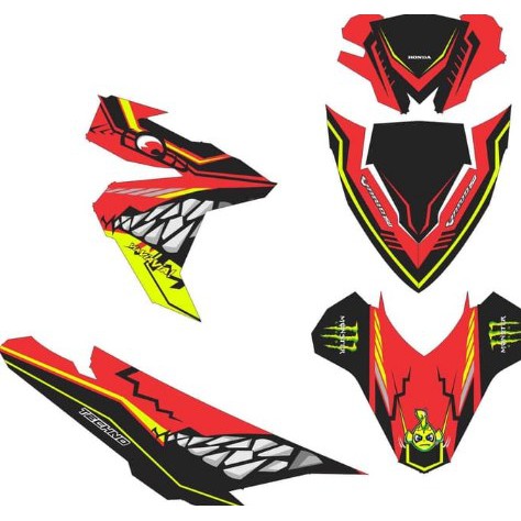 Stiker motor vario esp 125-150 decal grade B