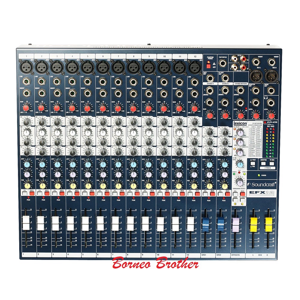 Mixer Soundcraft EFX12 EFX 12 EFX-12 Original 12 Channel