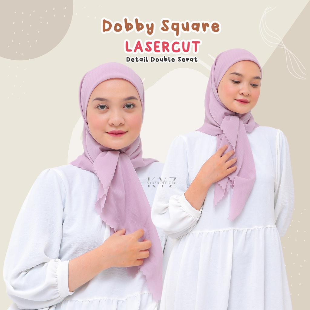 K͙Y͙Z͙ HIjab Dobby Square/Potton Dobby/Hijab Square Lasercut