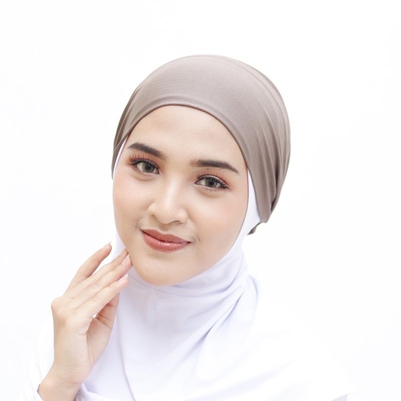 Inner Ciput Bandana Basic Kaos Jersey Karet Hijab