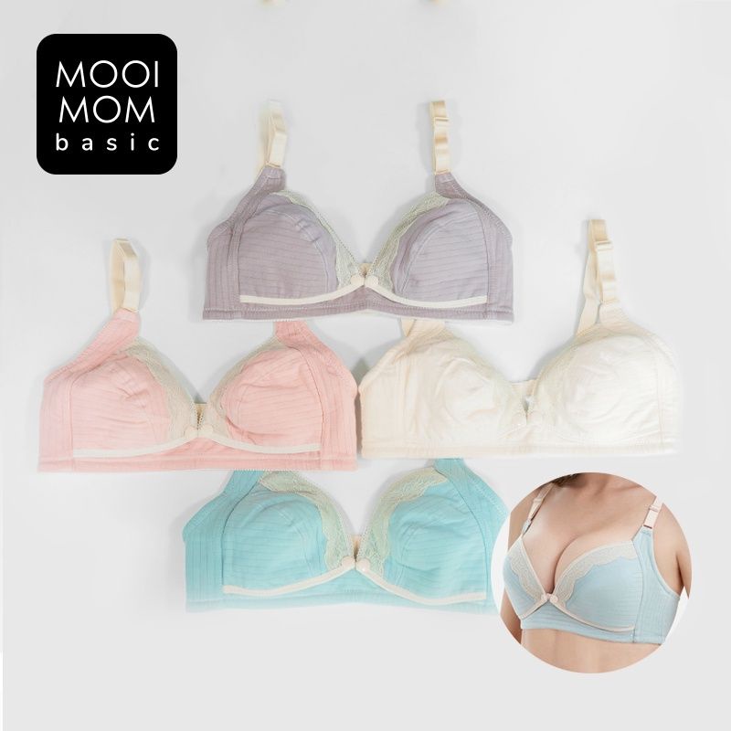 (READY STOK) Mooimom bra basic bukaan depan lace front buckle