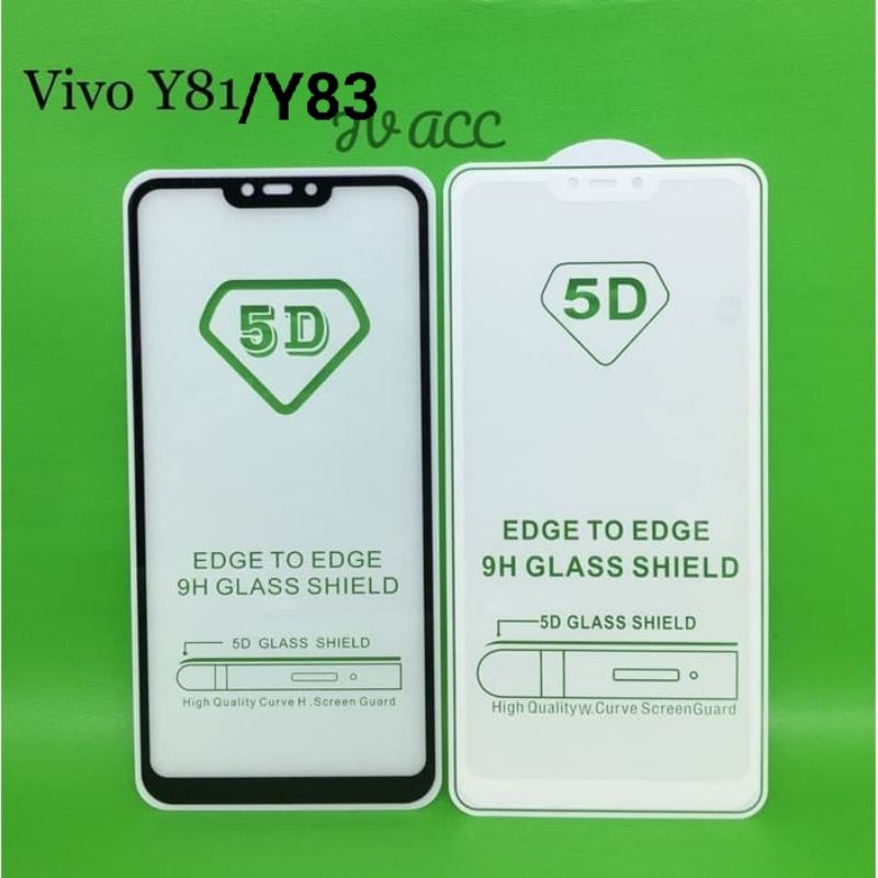 tempered glass full lapis hitam type Hp Vivo Y81/Y83