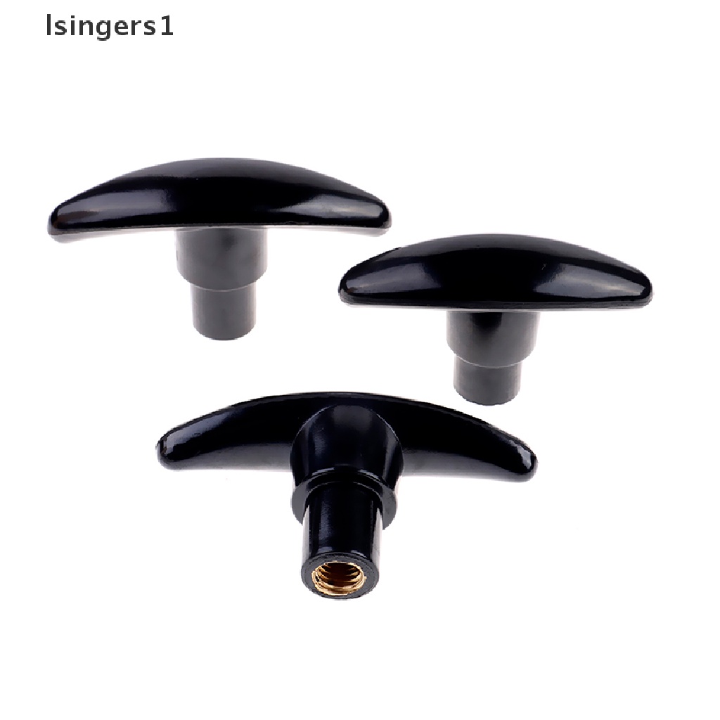 (lsingers1) Knob clamping nuts female Tipe T M6 / M8 / M10 Bahan Plastik Warna Hitam