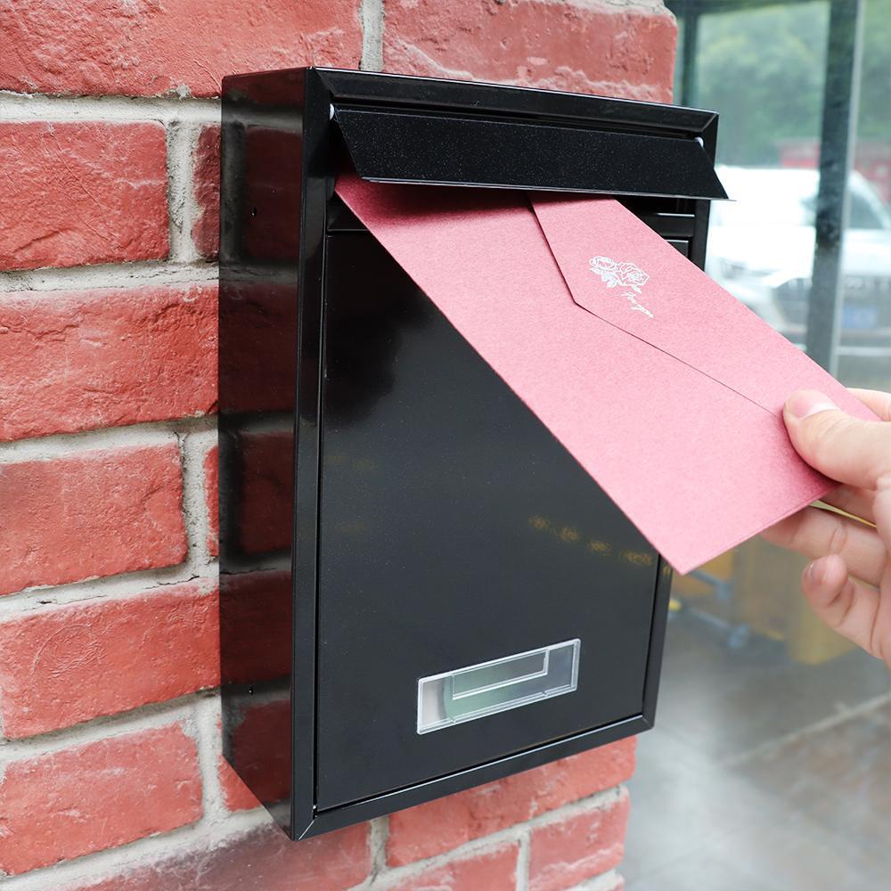 Preva Wall Mounted Post Box Villa Large Dengan Kunci Dapat Dikunci Luar Letter Postbox