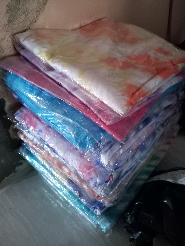 Longdres Kaos Batik Busui/gamis Panjang/gamis Abstrak Tie Dye Jumputan Termurah Laris