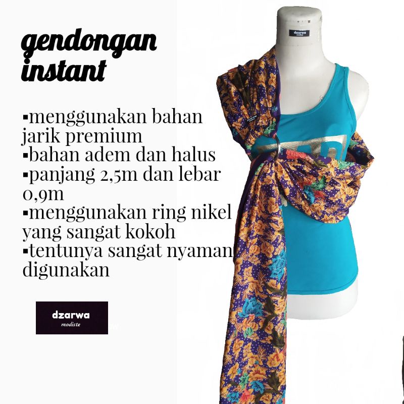 jarikgendong ,gendongan samping multifungsi, gendongan bayi, gendongan instan, jarik presiden