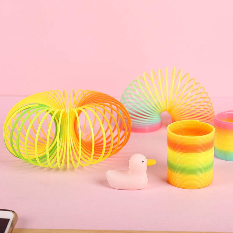 Mainan Per Pegas Spiral Multicolour Rainbow / Slinky Toy