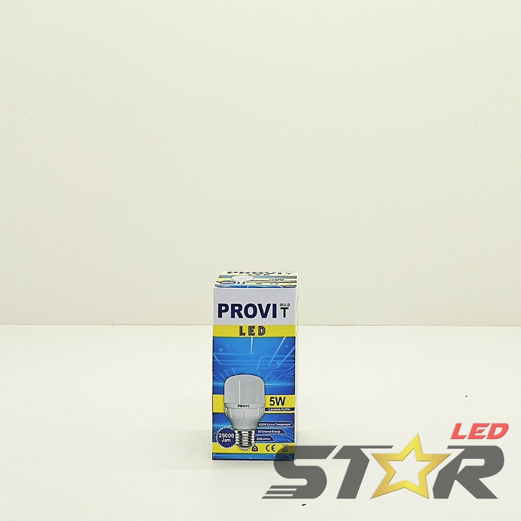 PROVI LED Bulb T 5W, 10W Lampu Bohlam Tabung Murah Hemat Energi Irit Listrik 5 10 WATT Star