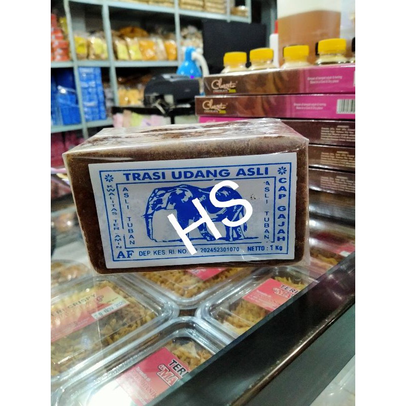 

terasi udang Tuban Cap gajah kemasan 1 kilo