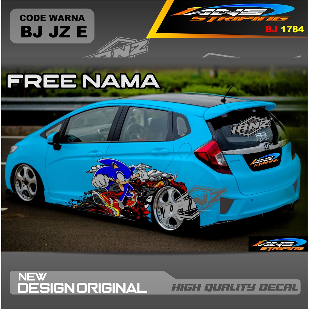 DECAL STIKER MOBIL AGYA AYLA HONDA JAZZ AVANZA DLL / VARIASI STIKER MOBIL / DECAL STIKER MOBIL / STIKER MOBIL