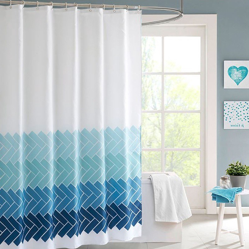 200X180Cm - Tirai Kamar Mandi Shower Curtain Hordeng Pembatas / Gordyn Gorden Anti Air