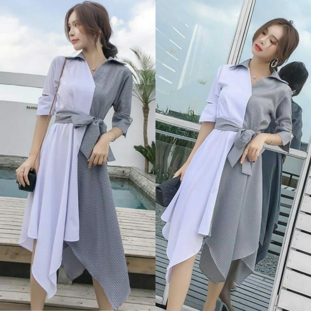 Baju Dress Pesta Natal Wanita Remaja Dewasa Kondangan Christmas Party Natalan Imlek Murah Kekinian D