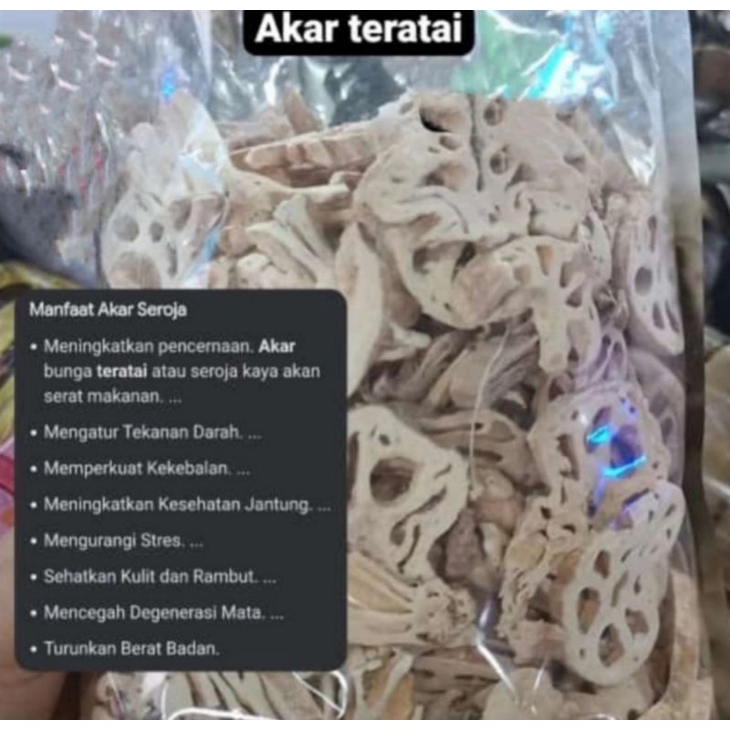 

Akar Teratai Kering / Akar Seroja / Akar Bunga Teratai / Lotus Root