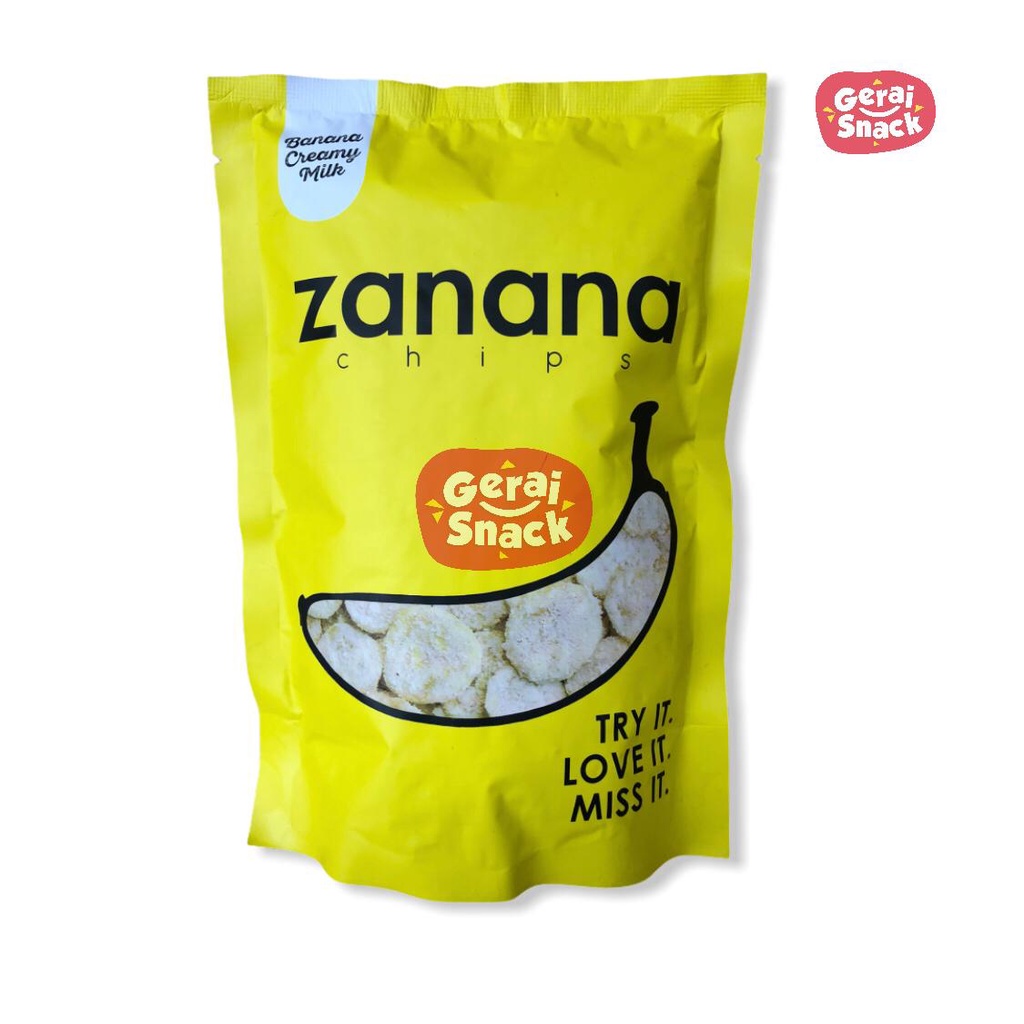 Keripik Pisang Zanana Chips Kemasan Small Bumbu Tebal dan Renyah 80g