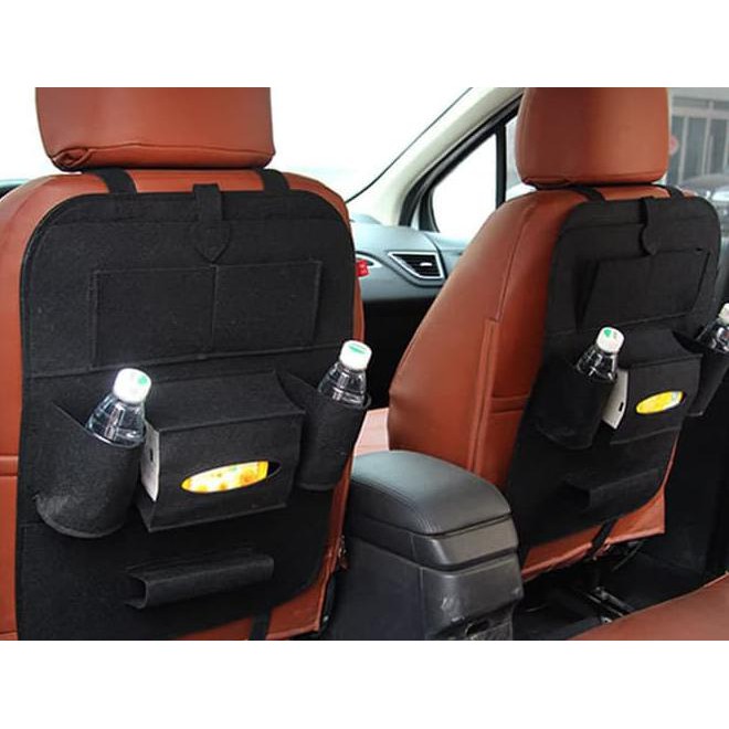 

283 Car Seat Organizer Tas Mobil Multifungsi Di Pasang Di Belakang Jok - Grey