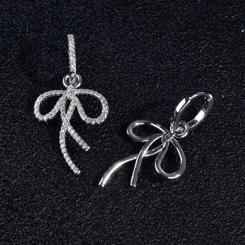 Fashion Simple Diamond Bow Eardrops Personalized Earrings