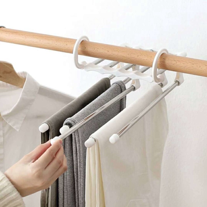 Hanger Trousers rack Stainless/Rak Baju/Jilbab/Syal/Gantungan Celana kode LL09