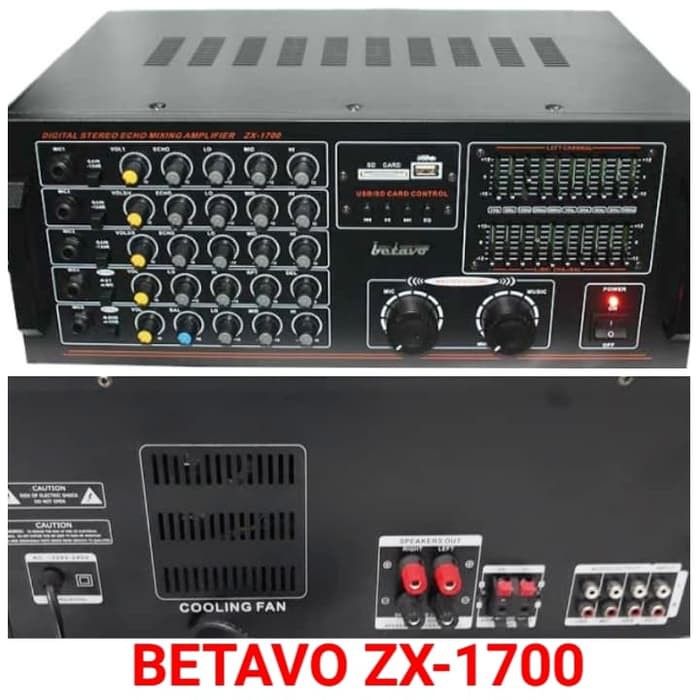 AMPLIFIER MIXER BETAVO ZX-1700B AMPLIFIER KARAOKE