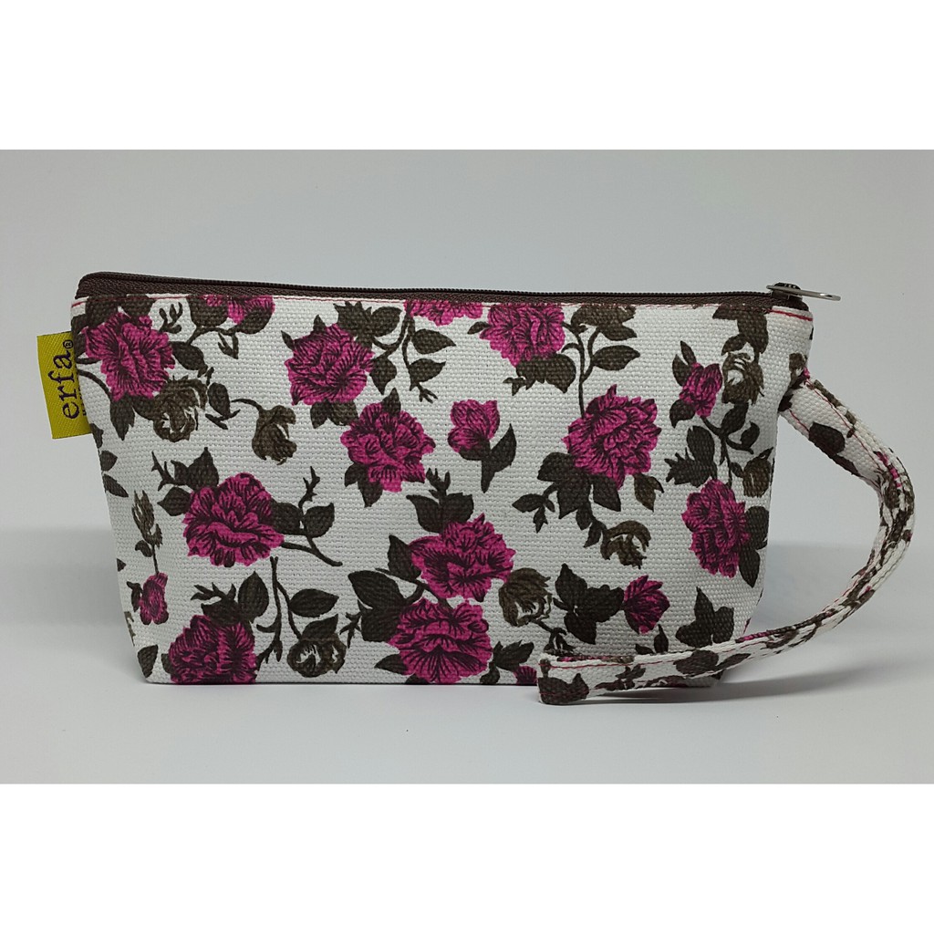 

Pouch Serbaguna Kanvas Printing Motif Big Roses