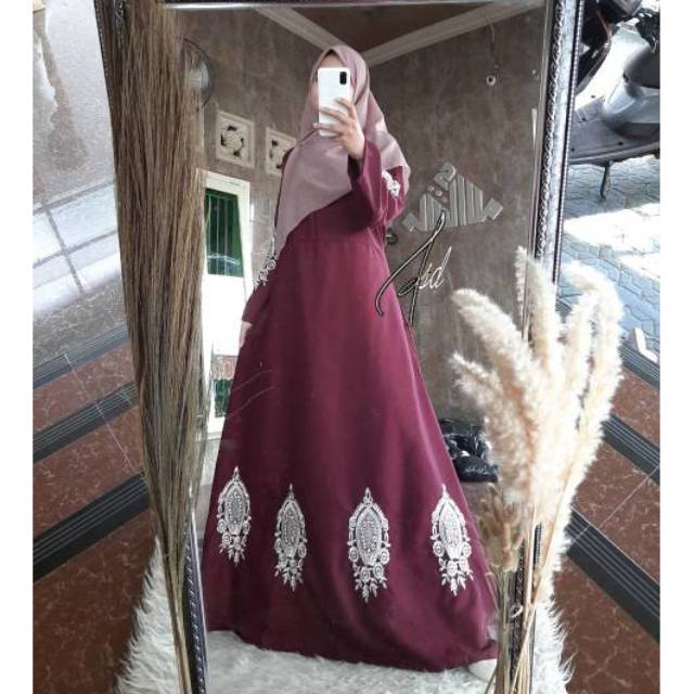 ~KY~ Gamis Bordir Mewah Toyobo/Dress Toyobo Brodir/Gamis Bordir BestSeller