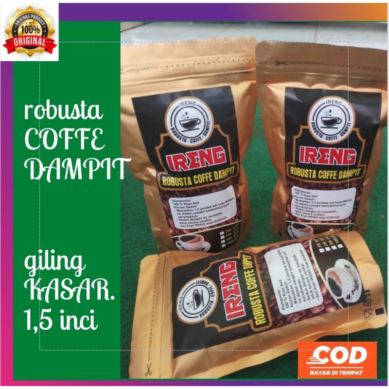 

[[PROMO]] KOPI BUBUK ROBUSTA 200g SELEP KASAR, KOPI DAMPIT ORIGINAL