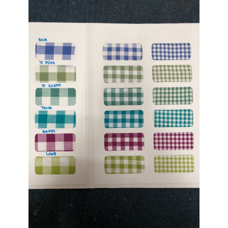 BAHAN KAIN KATUN JEPANG MOTIF kotak catur