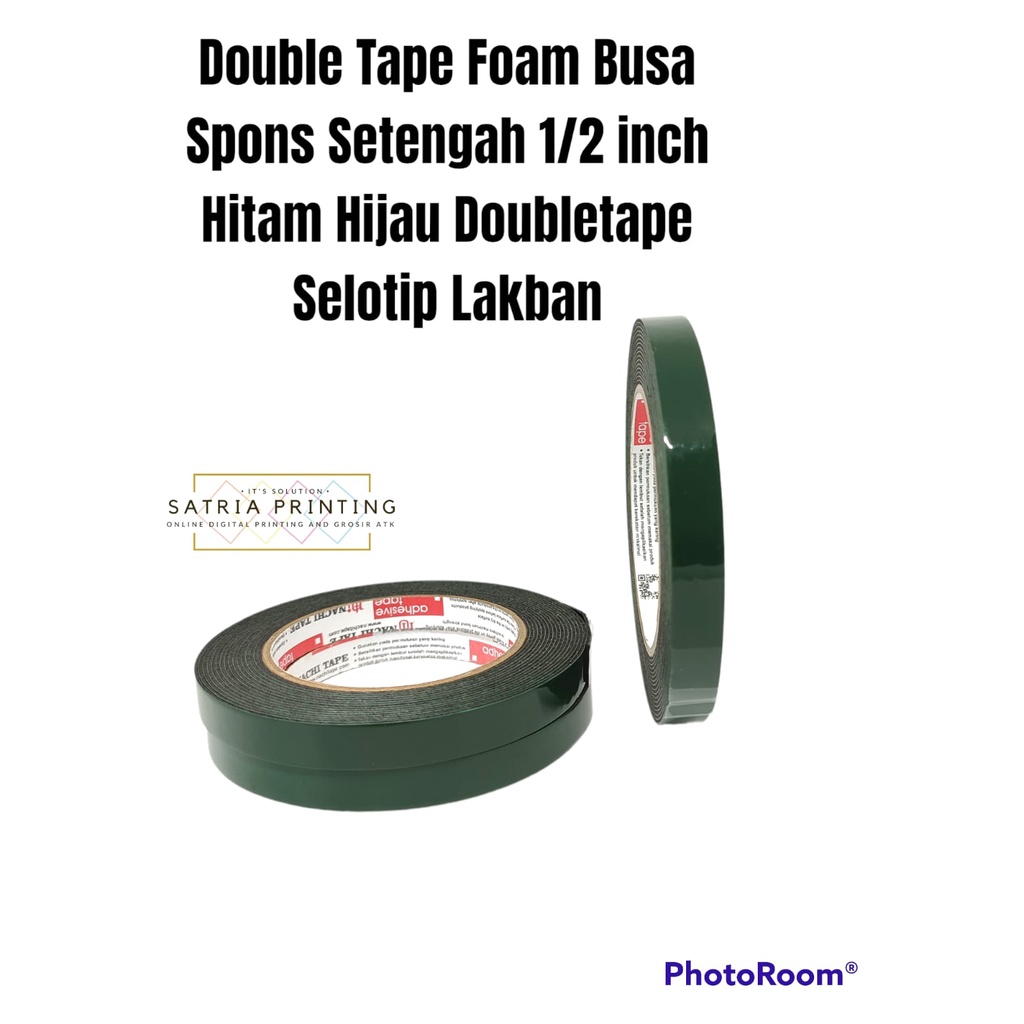 

DOUBLE TAPE FOAM HITAM 1" X 5MNACHI TAPEI DOUBLE TAPE BUSA HITAM