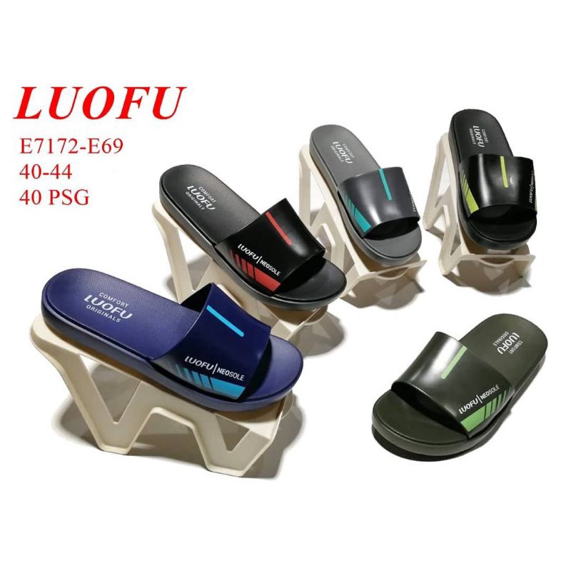 Sandal pria kokop luofu Sandal jelly karet pria Sandal pria sandal luofu import size40-44
