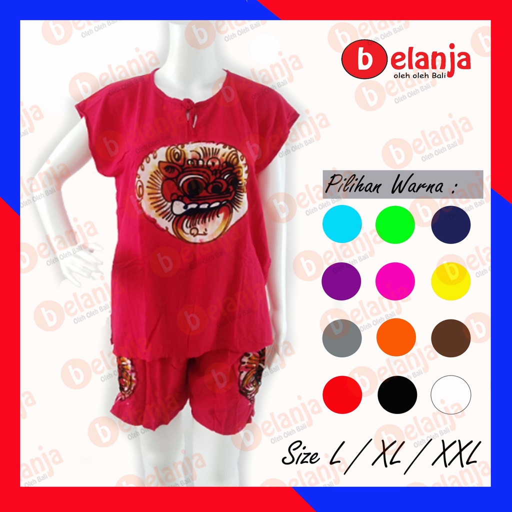 Setelan dress celana pendek
