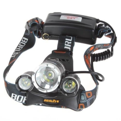 Senter Kepala LED 3 Mata Outdoor HeadLamp Led Head Lamp Charge Camping