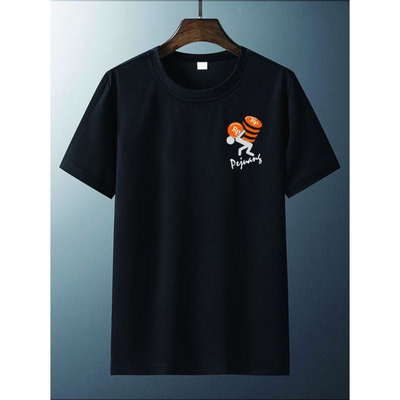 KAOS DISTRO T-SHIRT SABLON DIGITAL // LOGO PEJUANG RUPIAH