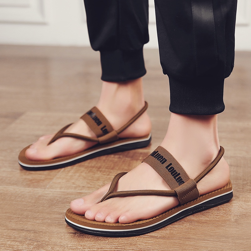 2022 sepatu sandal pria hitam kasual Sendal pria Gunung sandal cowok kekinian import fashion trendi gaya
