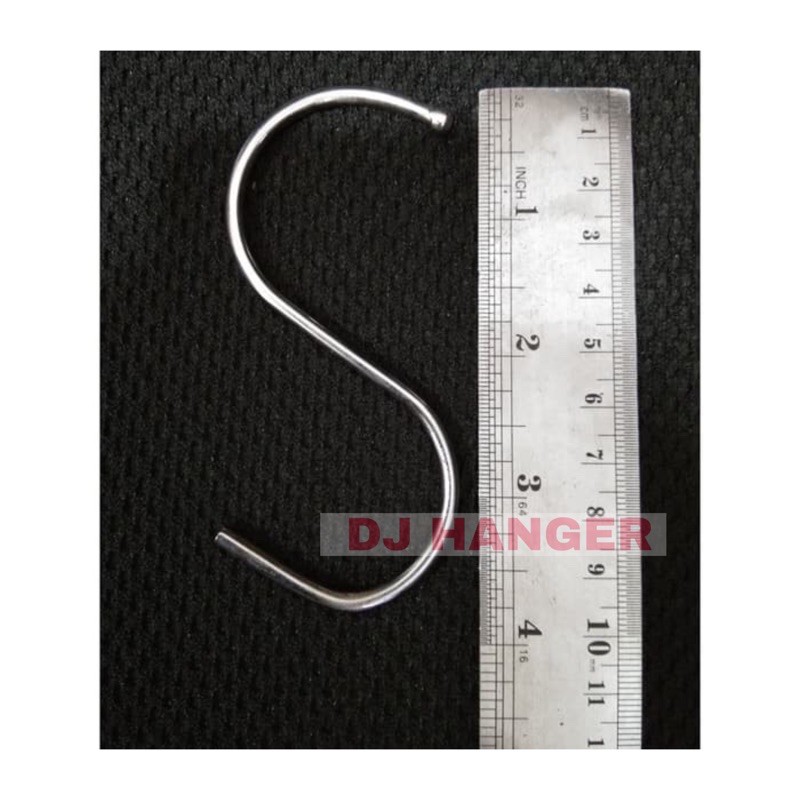 Gantungan Huruf S Besi Crome / Letter S Crome / Pengait Besi S (3mm)