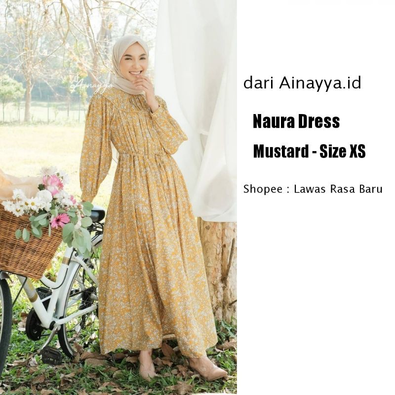 Naura Dress Mustard Ainayya id