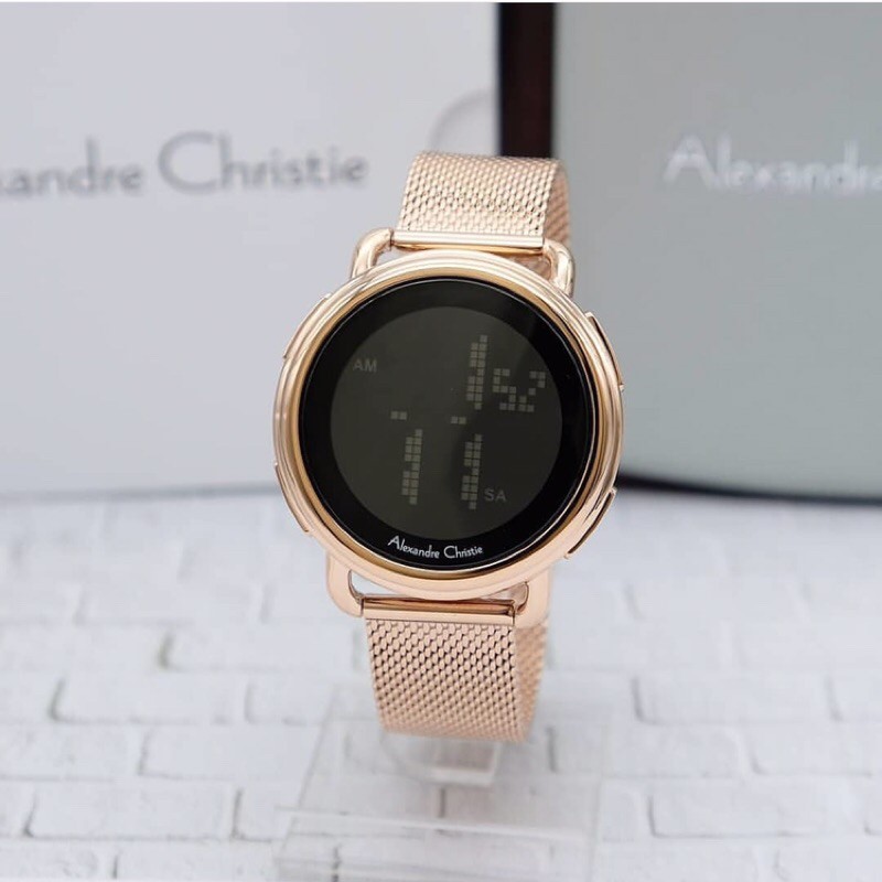 Best Seller Jam Tangan Alexandre Christie AC-9227LH Stainless Steel Mesh Pasir