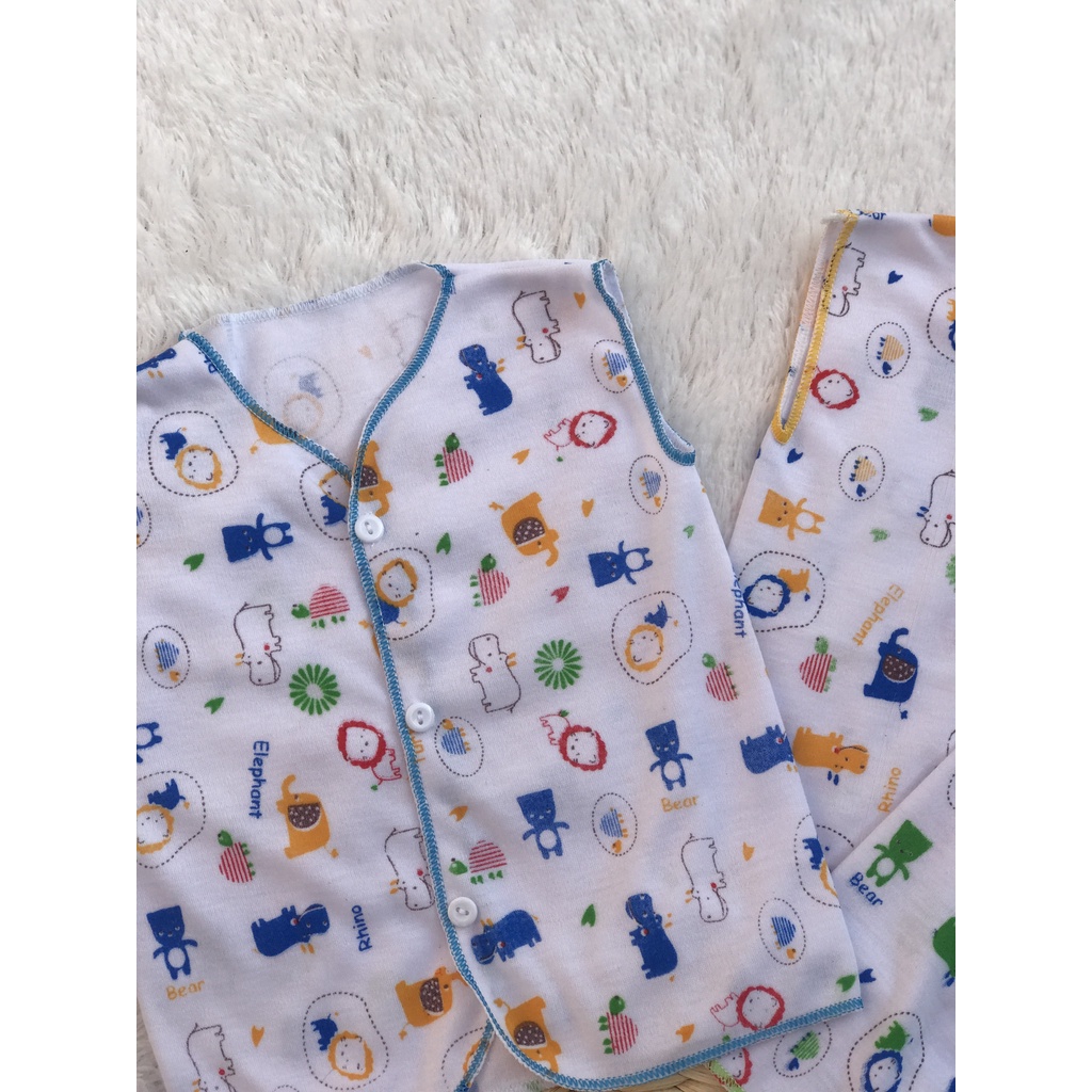 [BKTPW001] 3 Pcs Baju Bayi Kutung Newbron Motif Umur 0 - 6 Bulan