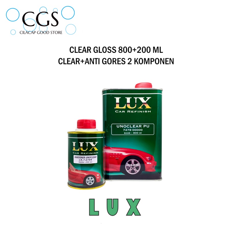 CLEAR GLOSS LUX 1 Liter - clear gloss mobil - clear mobil - clear motor - clear lux gloss - kler lux