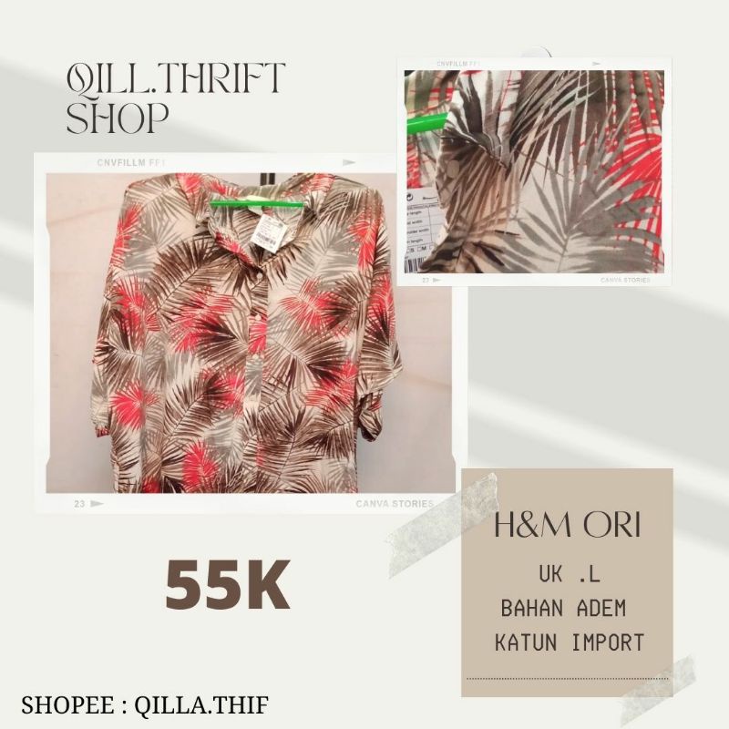 kemeja thrift like new