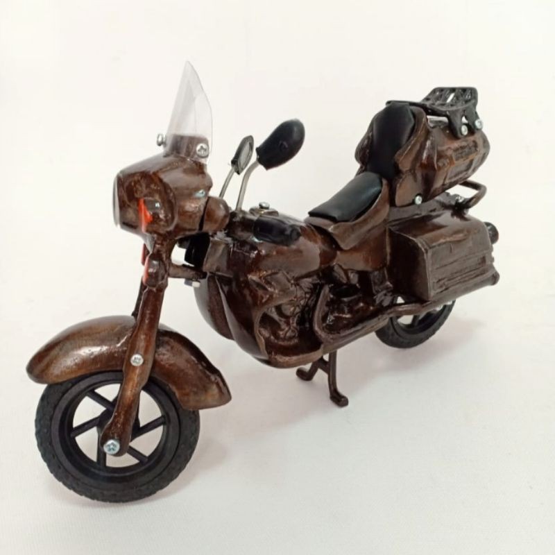 Miniatur moge motor besar logam